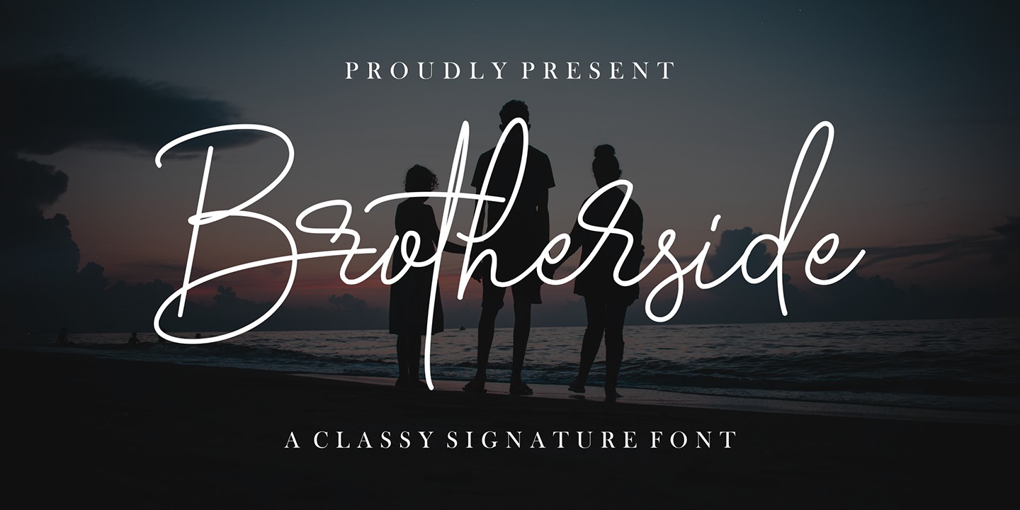 Example font Brotherside Signature #1